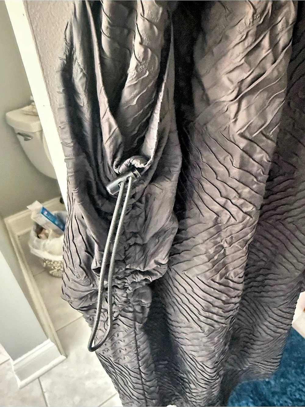 IC Collection Black Textured Midi Dress Like New - Picture 8 of 9
